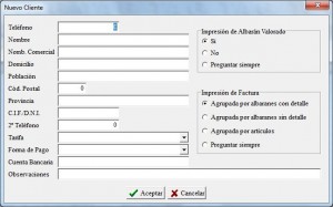 Ficha de cliente