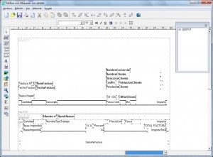 Completo editor visual de informes